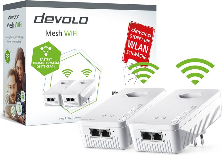 Image du produit Devolo Kit de démarrage Powerline Mesh WiFi 2 (2400 Mbit/s)