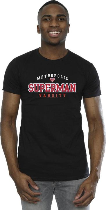 Actual product image Mens Superman Metropolis Varsity T-Shirt (3XL)
