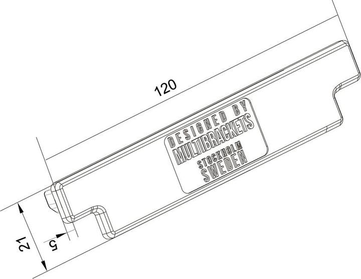 Immagine prodotto Multibrackets Estremità della guida, per sistema Pro, nero