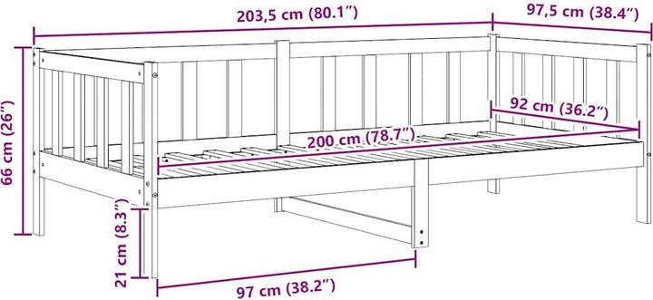 Immagine prodotto VidaXL Lidiya (90 x 200 cm)