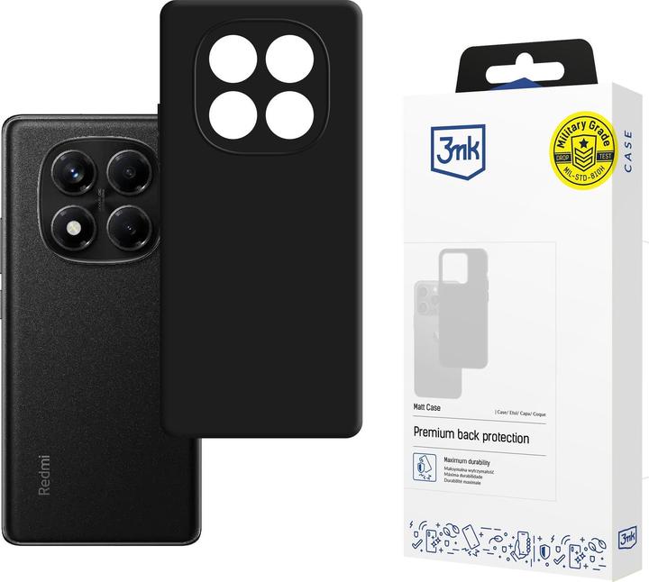 Produktbild 3MK Etui Matt Case do Xiaomi Redmi Note 14 Pro 4G czarny (Xiaomi Redmi Note 14 Pro)