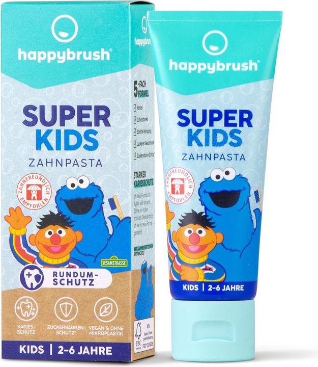 happybrush Zahnpasta SuperKids Sesamstrasse 75 ml (75 ml)