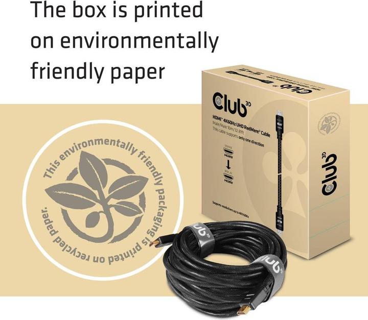 Actual product image Club 3D HDMI (Typ A) — HDMI (Typ A) (10 m, HDMI)