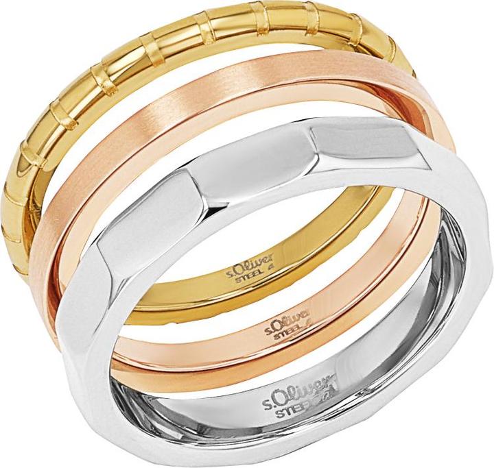 Produktbild S.Oliver Ringe für Damen, Edelstahl (54, 950 Platin)