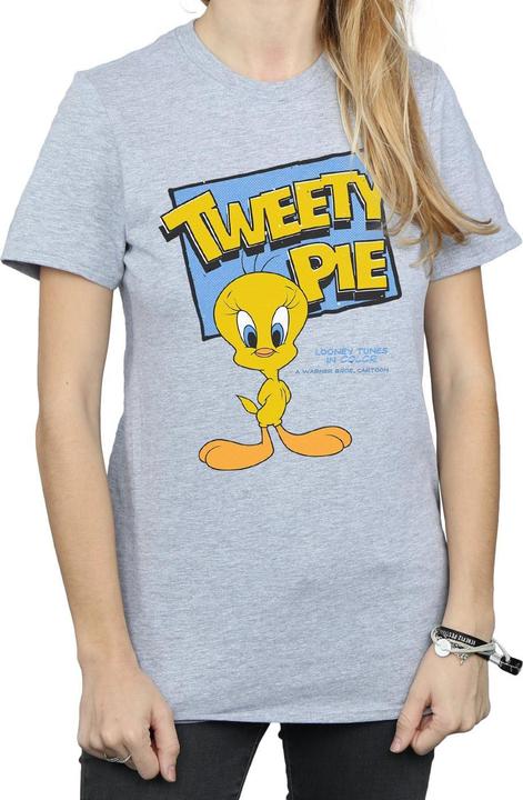 Actual product image Looney Tunes Womens/Ladies Tweety Cotton Boyfriend T-Shirt (S)