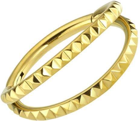 Produktbild Bijouteria Ohrpiercing (PVD Beschichtung (goldfarben), Chirurgenstahl 316L)