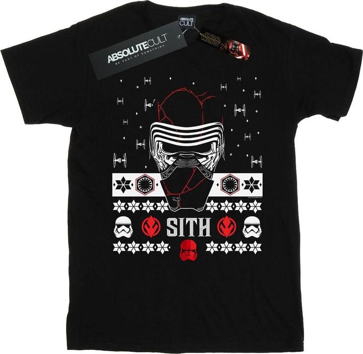 Actual product image Star Wars Mens The Rise Of Skywalker Christmas Sith T-Shirt (4XL)
