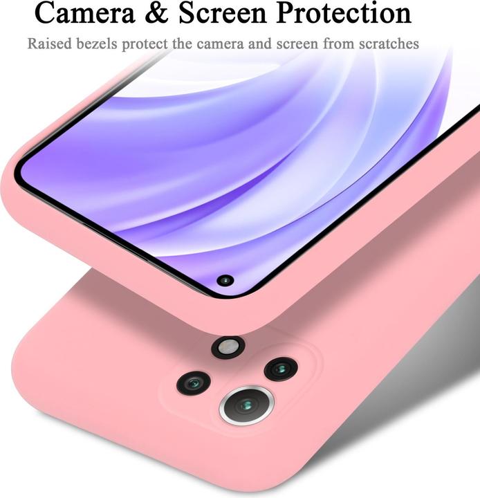 Actual product image Cadorabo TPU Liquid Silicone Case Cover for Xiaomi Mi 11 LITE (4G / 5G) / 11 LITE NE (Xiaomi Mi 11 Lite, Xiaomi Mi 11 Lite 5G)