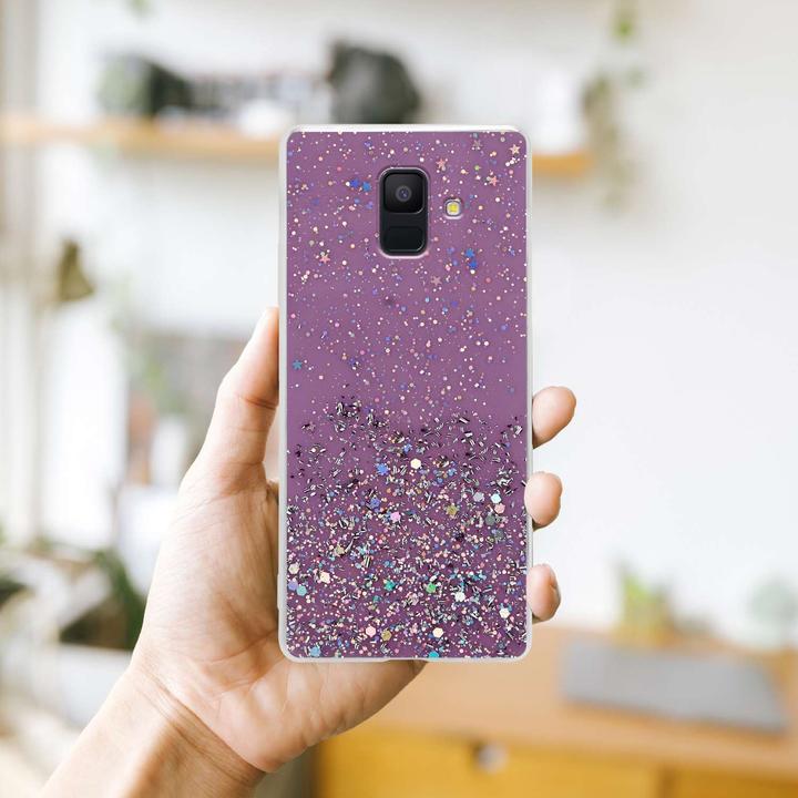 Actual product image Cadorabo TPU cover sparkling glitter (Samsung Galaxy J6 (2018))