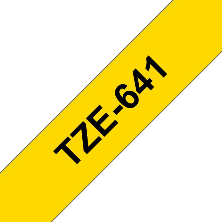 Actual product image Brother Tze-641 (1.80 cm, Yellow, Black)