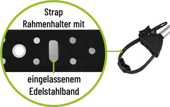 Actual product image Eufab Verstellbarer Strap-Rahmenhalter 27cm