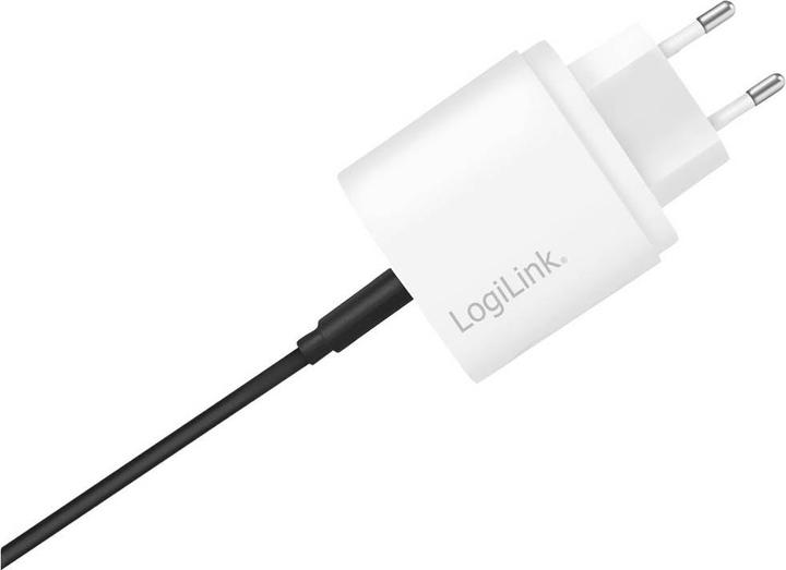 Produktbild LogiLink PA0261 USB Wall Charger 1 Port, 1x USB-CF, 20W, w/PD, white (20 W)