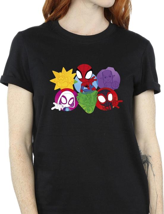 Image du produit - T-shirt SPIDEY AND HIS AMAZING FRIENDS FACES - Femme (4XL)