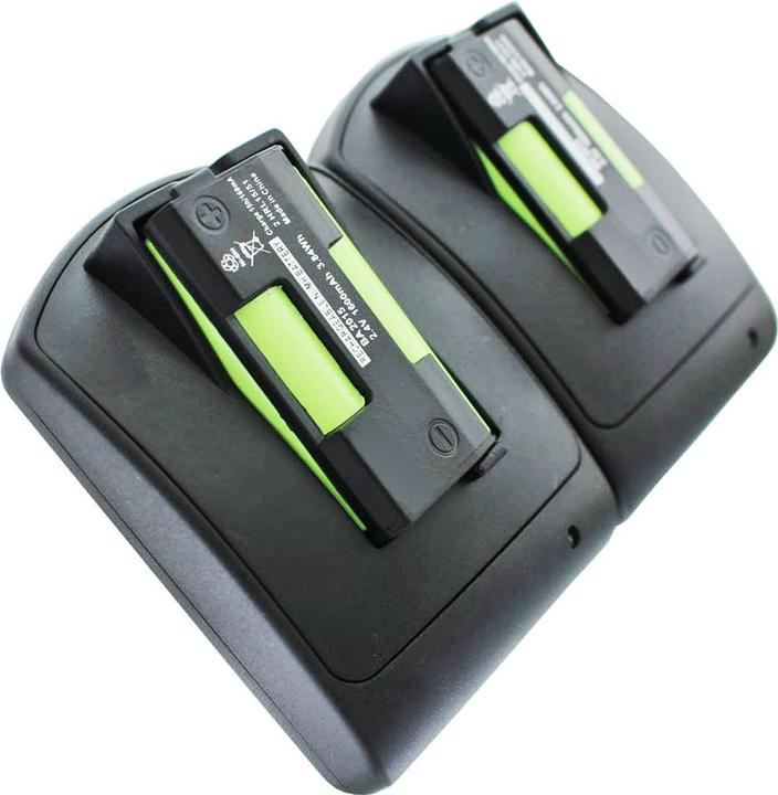 Actual product image AccuCell Quick charger and 2x battery suitable for Sennheiser BA2015 (Rechargeable battery)