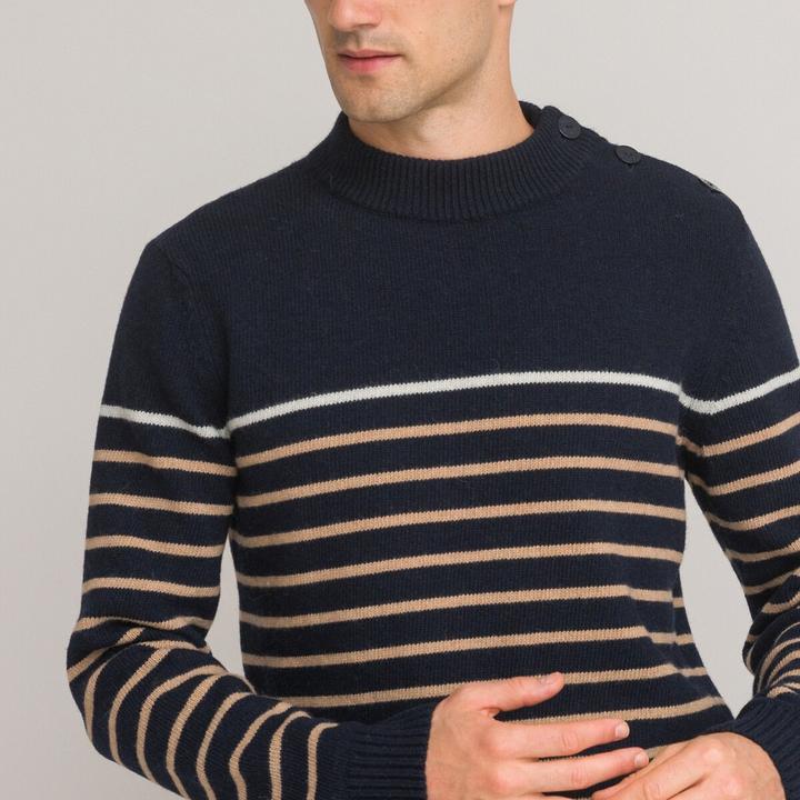 Produktbild La Redoute Collections Gestreifter Pullover im Matrosenstil (3XL)