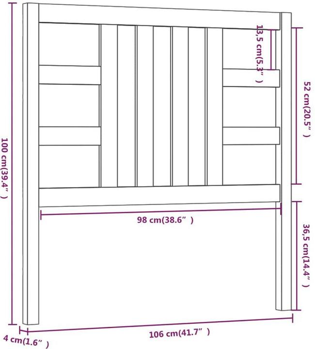Actual product image VidaXL Lior (106 x 4 x 100 cm)