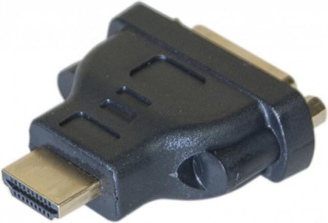 Actual product image Exertis Connect HDMI/DVI adapter, HDMI St. A / 24+5pin DVI-I Bu. Adapter for connecting DVI cables to devices with (HDMI, DVI)