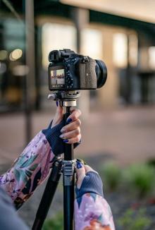 Produktbild Fotopro Fly 1 Aluminium Stativ Grau/Schwarz (Metall)