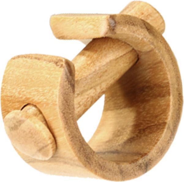 Image du produit Star Piercing Plug Boulon avec bouclier en bois d'olivier (Organique, sans laiton)