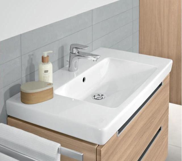 Produktbild Villeroy & Boch Schrankwaschtisch Subway 2.0 80 cm wei mit Beschichtung 717580R1 (470 mm, 800 mm)