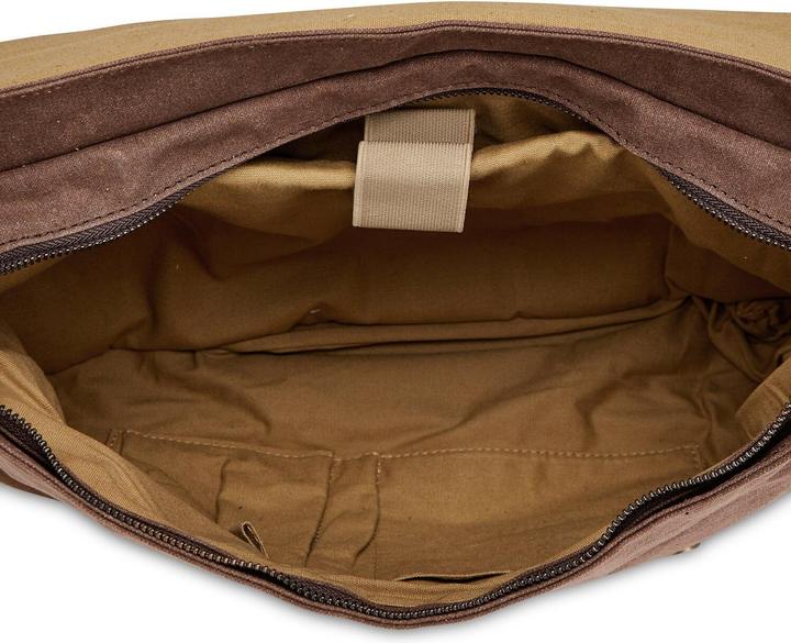 Immagine prodotto Only-Bags.Store Borsa a tracolla in pelle cerata, borsa a tracolla in tela cerata, borsa in pelle per laptop