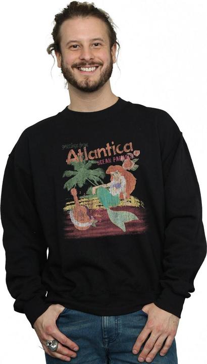 Actual product image Disney Mens The Little Mermaid Greetings From Atlantica Sweatshirt (S)
