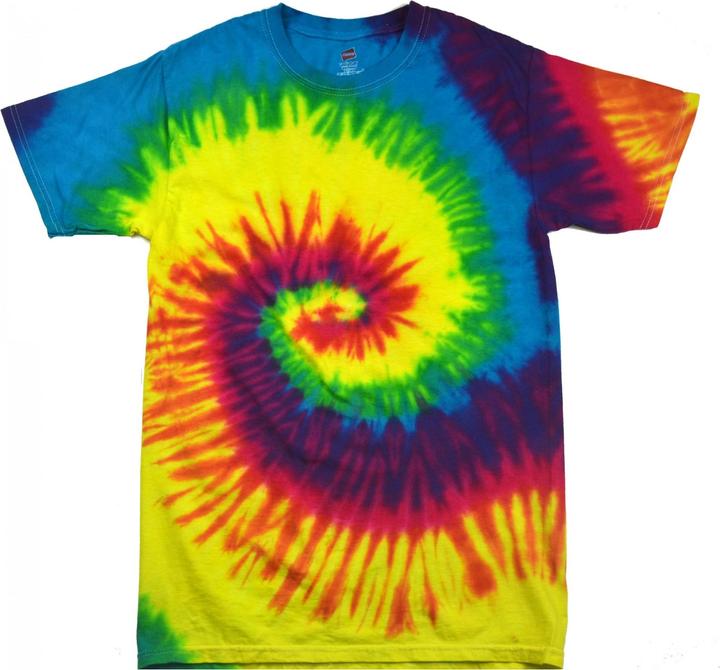 Colortone Kvinnor BatikdruckTShirt FarbenRegenbogen