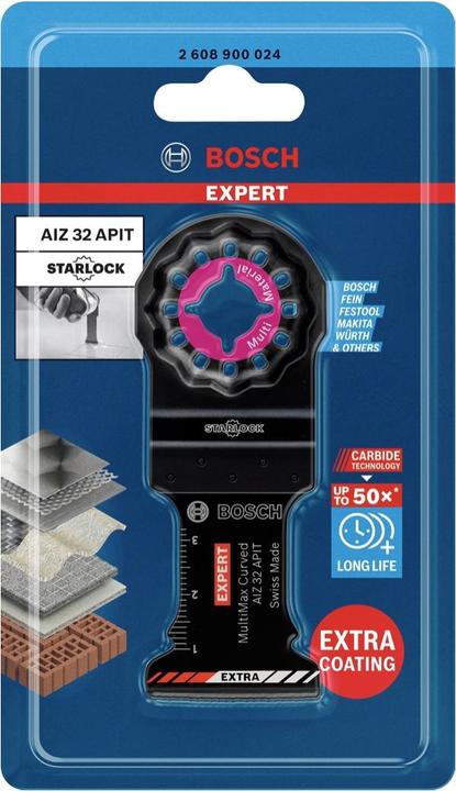 Immagine prodotto Bosch Professional Zubehör EXPERT MultiMax AIZ 32 Lama APIT per utensili multifunzione, 32 mm, 5 pezzi