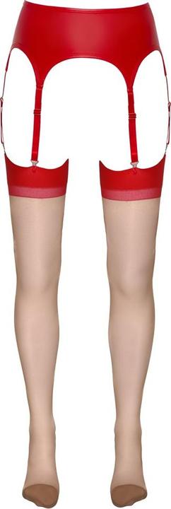 Produktbild Cottelli Collection Strapsstrümpfe mit roter Naht (2)