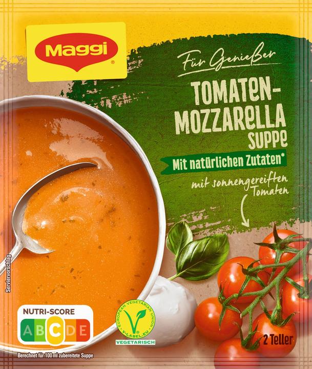 Produktbild Maggi FÜR GENIESSER Tomaten-Mozzarella Suppe, ergibt 500 ml (500 ml)