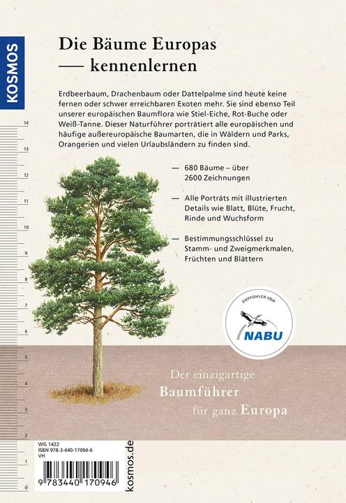 Produktbild Kosmos Der Kosmos-Baumführer Europa (Deutsch, Margot Spohn, Roland Spohn, 2022)