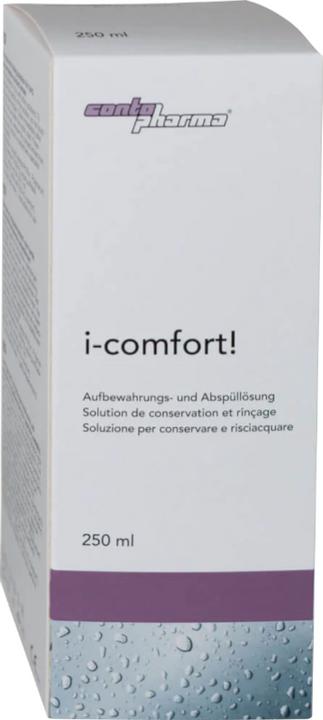 Actual product image Contopharm Storage and rinsing solution i-comfort! i-comfort! (Hard lens care, 250 ml)