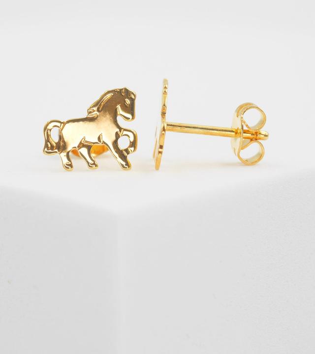 Actual product image Muau Stud earrings (Yellow gold)