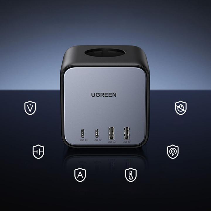 Produktbild Ugreen Cube CD268 (3 x, CEE 7/4, USB-A, USB-C, 1.80 m)