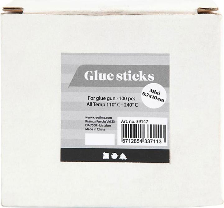Productafbeelding Creativ Company Lijmstiften goud/groen/rood/zilver, 100 stuks.