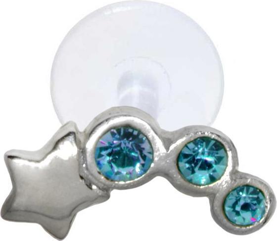 Produktbild Bijouteria Ohrpiercing (Bioplast, Kristall, Silber 925)