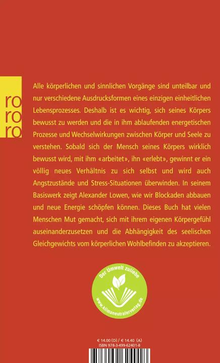 Actual product image Bioenergetik (German, Alexander Lowen, 2008)