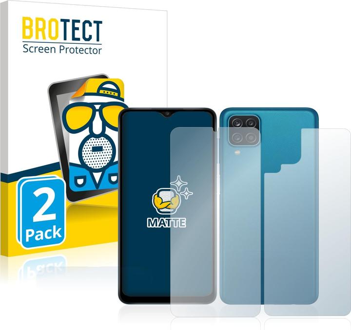 Productafbeelding BROTECT Anti-glansfolie Schermbeschermer Matte schermbeschermfolie (2 Stuk, Samsung Galaxy A12)