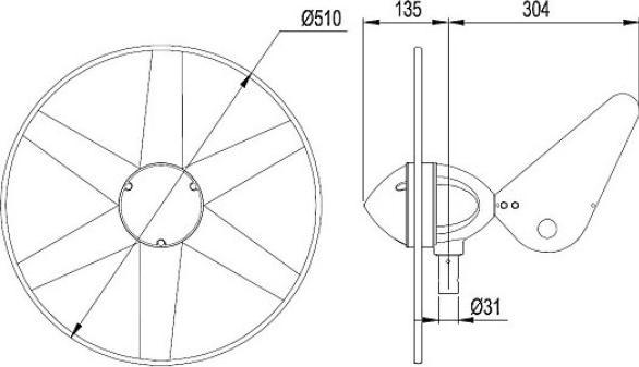 Produktbild Rutland Windrad (Solarkabel)