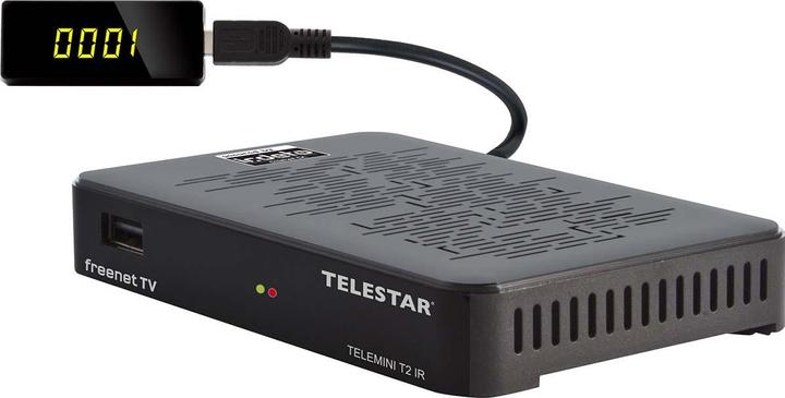 Produktbild Telestar Telemini T2 IR inkl. 3 Monate freenet TV (DVB-T2, DVB-C)