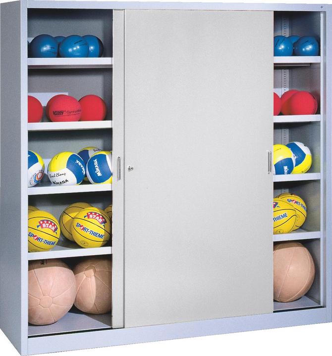 Produktbild C+P Ballschrank (HxBxT: 195x120x50 cm, mit Vollblech-Schiebetüren, Typ 4)