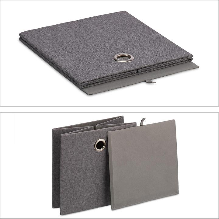 Actual product image Relaxdays 2x storage box (30.5 x 30.5 x 30.5 cm, 27 l)