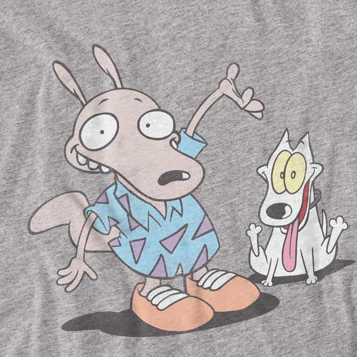 Immagine prodotto Rocko´s Modern Life Rocko's Modern Life Maglietta Rocko e Spunky Adulto Unisex (L)