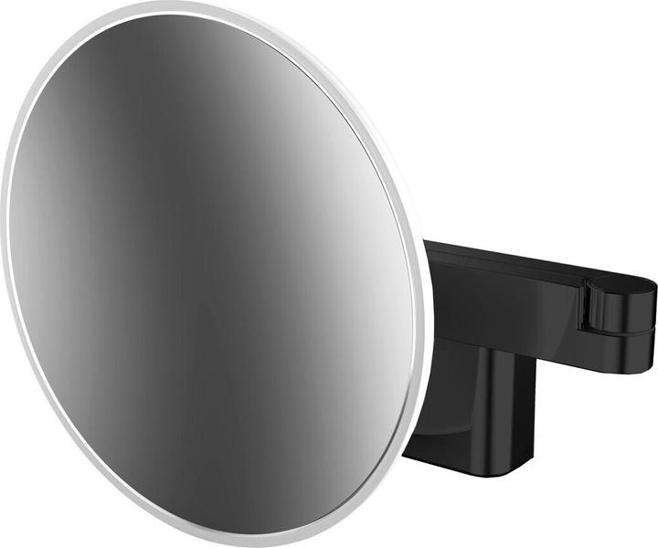 Produktbild Emco LED-Rasier-/Kosmetikspiegel EVO rund, Wandmodell, 2-armig 3-fach schwarz