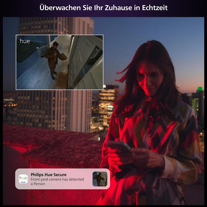 Actual product image Philips Hue Secure Wired Camera with Stand (1920 x 1080 Pixels)