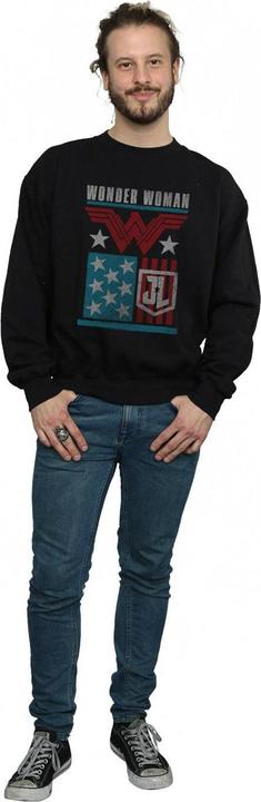 Produktbild Justice League Movie Wonder Woman Flag Sweatshirt (M)