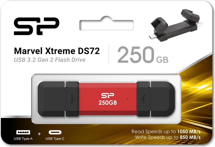 Produktbild Silicon Power 250GB USB Stick Dual interface A+C 1050/850MBs (250 GB, USB-A, USB-C)