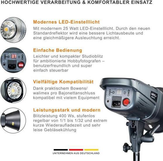 Produktbild Walimex pro Emerger 400 Set Single (400 W, Set)