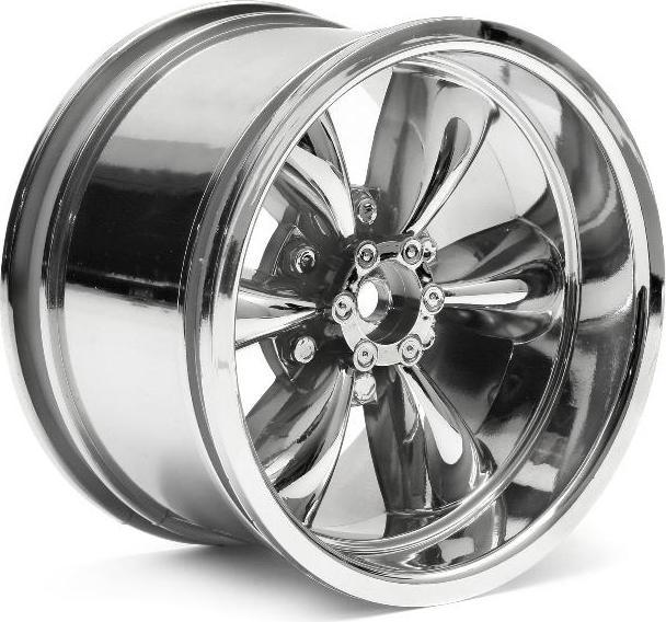 Image du produit HB Racing TT-6 SPOKE WHEEL CHROME (83X56MM/2PC/E-ZILLA10/SAVAGE