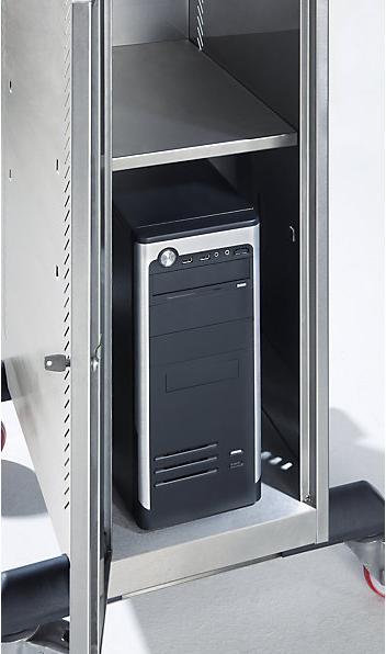 Image du produit eurokraft pro Armoire PC en acier inoxydable (60 cm, 162.50 cm)